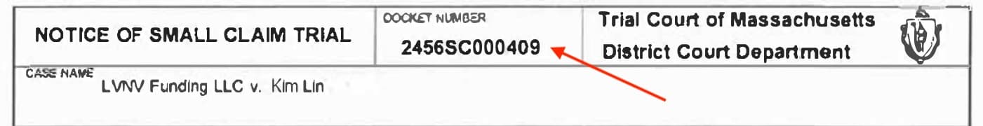 Docket Number Format